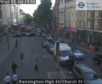 Snapshot from Kensington High St/Church St
