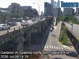 Snapshot from F G GARDINER XY W / SPADINA AVE