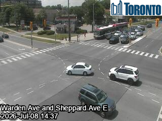 Snapshot from SHEPPARD AVE E / WARDEN AVE