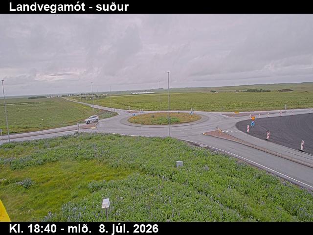 Snapshot from Landvegamót — Landvegamót séð til suðurs