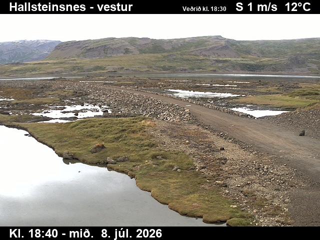 Snapshot from Hallsteinsnes — Hallsteinsnes séð til vesturs