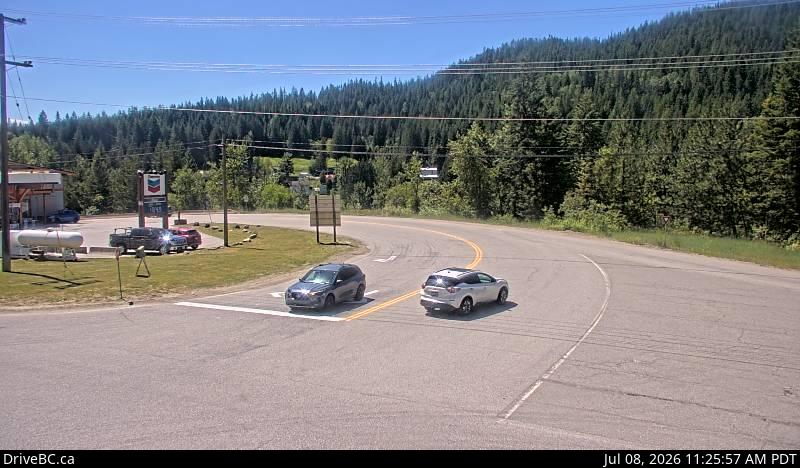 Snapshot from Rossland eastbound