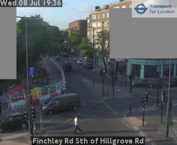 Snapshot from Finchley Rd Sth of Hillgrove Rd