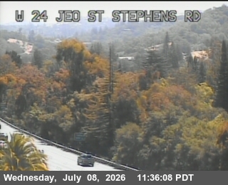 Snapshot from TV609 -- SR-24 : W24 JEO St Stephens Drive OC