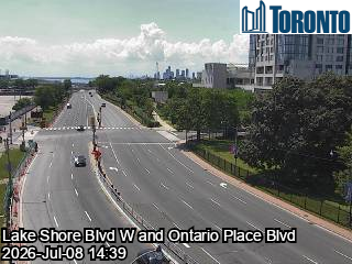 Snapshot from LAKE SHORE BLVD W / NEWFOUNDLAND RD / ONTARIO PLACE BLVD