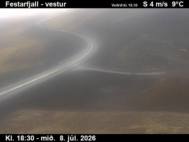 Snapshot from Festarfjall — Festarfjall til vesturs