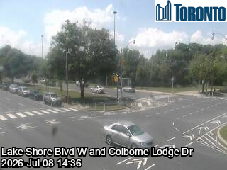 Snapshot from LAKE SHORE BLVD W / COLBORNE LODGE DR