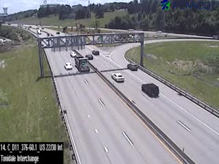 Snapshot from I-376 @ Exit 60A (West US 22/US 30 Weirton, WV) Westbound