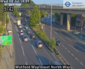 Snapshot from Watford Way/Great North Way