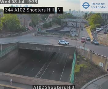 Snapshot from A102 Shooters Hill