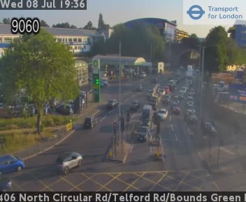 Snapshot from A406 North Circular Rd/Telford Rd/Bounds Green Rd