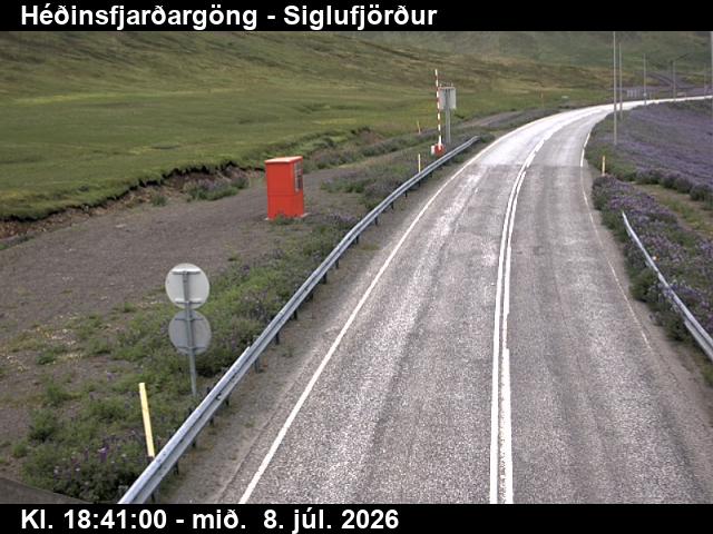 Snapshot from Héðinsfjarðargöng Siglufjarðarmegin — Héðinsfjarðargöng séð til Siglufjarðar