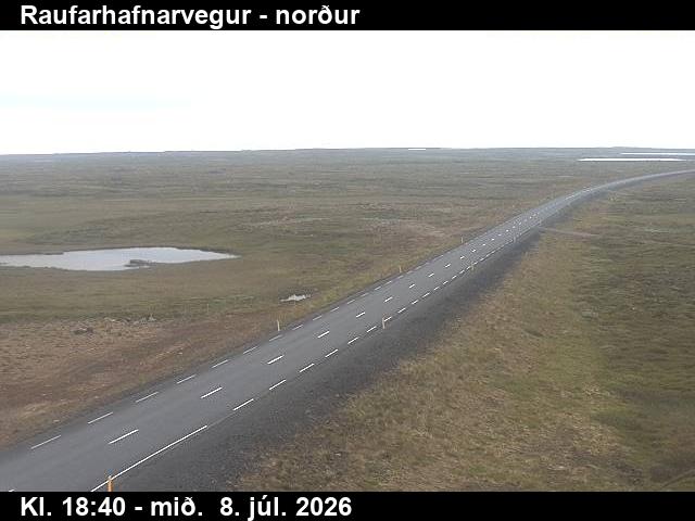 Snapshot from Raufarhafnarvegur — Raufarhafnarvegur séð til norðurs