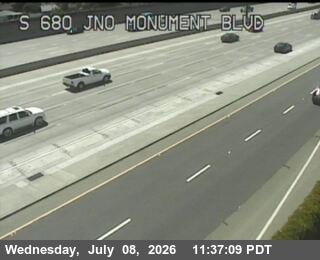 Snapshot from TV818 -- I-680 : North Of Monument Blvd