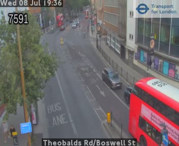 Snapshot from Theobalds Rd/Boswell St