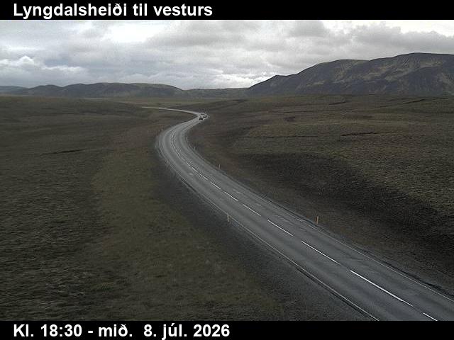 Snapshot from Lyngdalsheiði — Lyngdalsheiði til vesturs