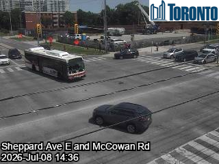 Snapshot from SHEPPARD AVE E / MCCOWAN RD