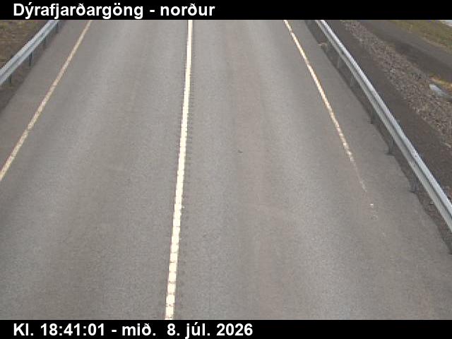 Snapshot from Dýrafjarðargöng norður — Dýrafjarðargöng séð út Dýrafjörð