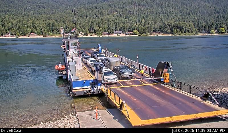 Snapshot from Harrop Ferry Landing northbound