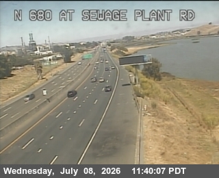 Snapshot from TV798 -- I-680 : At Sewage Plant Rd