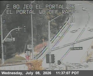 Snapshot from TV510 -- I-80 : Just East Of El Portal Drive