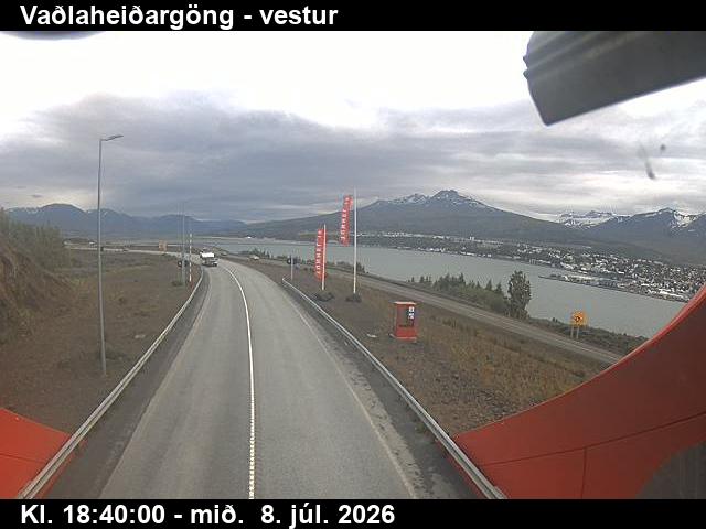 Snapshot from Vaðlaheiðargöng - vestur — Vaðlaheiði vestur til Eyjafjarðar
