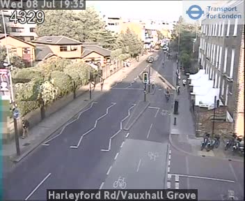 Snapshot from Harleyford Rd/Vauxhall Grove