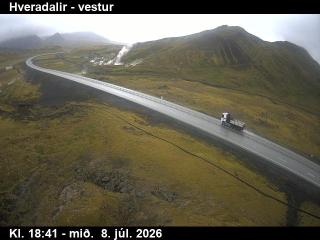 Snapshot from Hveradalir — Hveradalir til vesturs