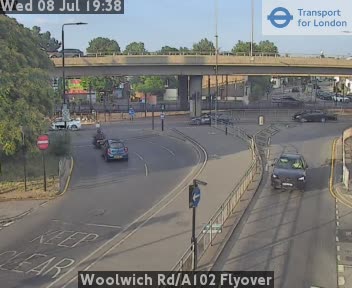 Snapshot from Woolwich Rd/A102 Flyover