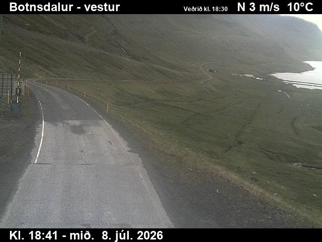 Snapshot from BB-göng_BO — Breiðadals- og Botnsheiðargöng, Botnsdalur til vesturs