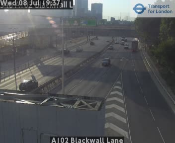 Snapshot from A102 Blackwall Lane