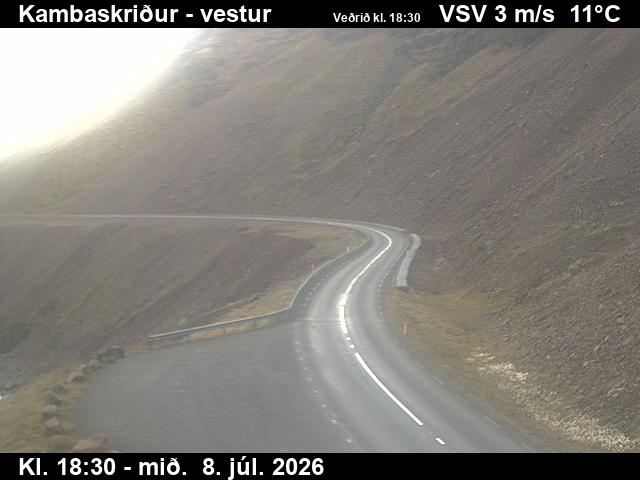 Snapshot from Kambaskriður — Kambaskriður séð til vesturs