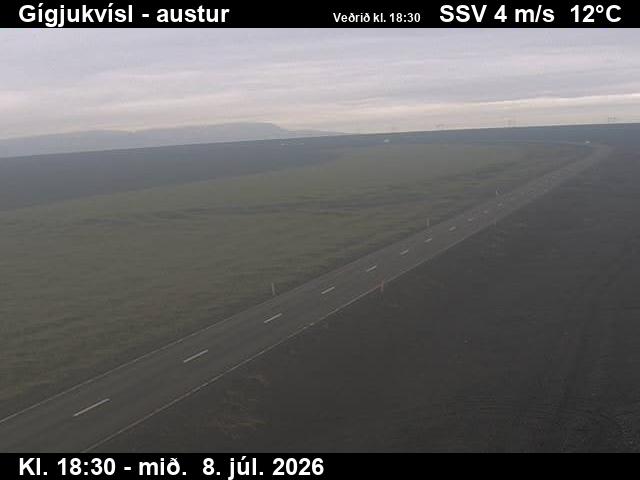 Snapshot from Gígjukvísl — Skeiðarársandur til austurs