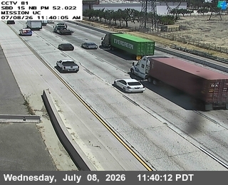 Snapshot from I-15 : (81) Mission Blvd. UC