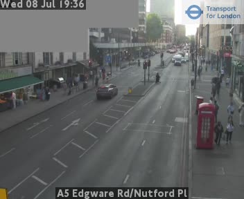 Snapshot from A5 Edgware Rd/Nutford Pl