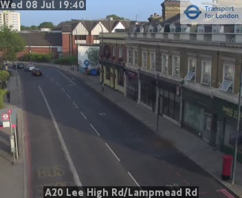 Snapshot from A20 Lee High Rd/Lampmead Rd