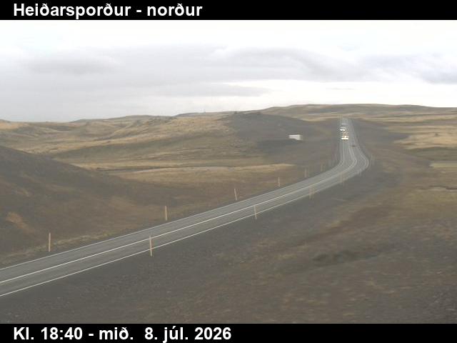 Snapshot from Heiðarsporður — Heiðarsporður séð norður