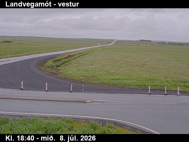 Snapshot from Landvegamót — Landvegamót séð í átt að Þjórsá