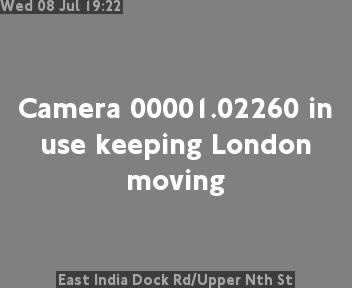 Snapshot from East India Dock Rd/Upper Nth St