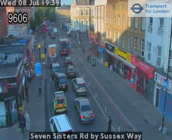 Snapshot from Seven Sisters Rd by Sussex Way