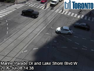 Snapshot from LAKE SHORE BLVD W / MARINE PARADE DR