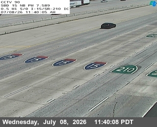 Snapshot from I-15 : (90) 0.5 Miles S of I-210