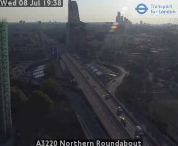 Snapshot from A3220 Northern Roundabout