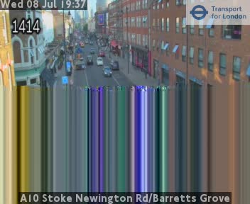 Snapshot from A10 Stoke Newington Rd/Barretts Grove