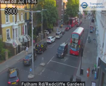 Snapshot from Fulham Rd/Redcliffe Gardens