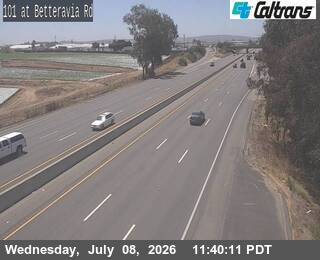 Snapshot from US-101 : Betteravia Rd