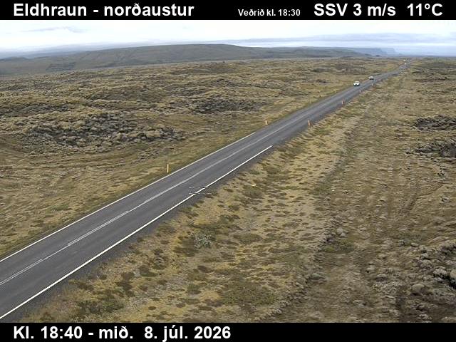Snapshot from Eldhraun — Eldhraun til norðausturs