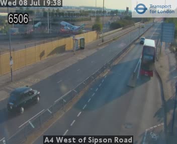 Snapshot from A4 West of Sipson Road