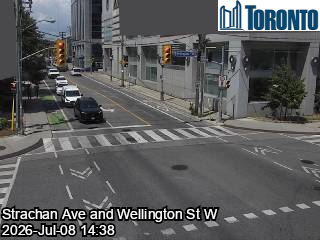 Snapshot from STRACHAN AVE / WELLINGTON ST W / DOURO ST