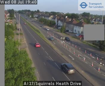 Snapshot from A127/Squirrels Heath Drive